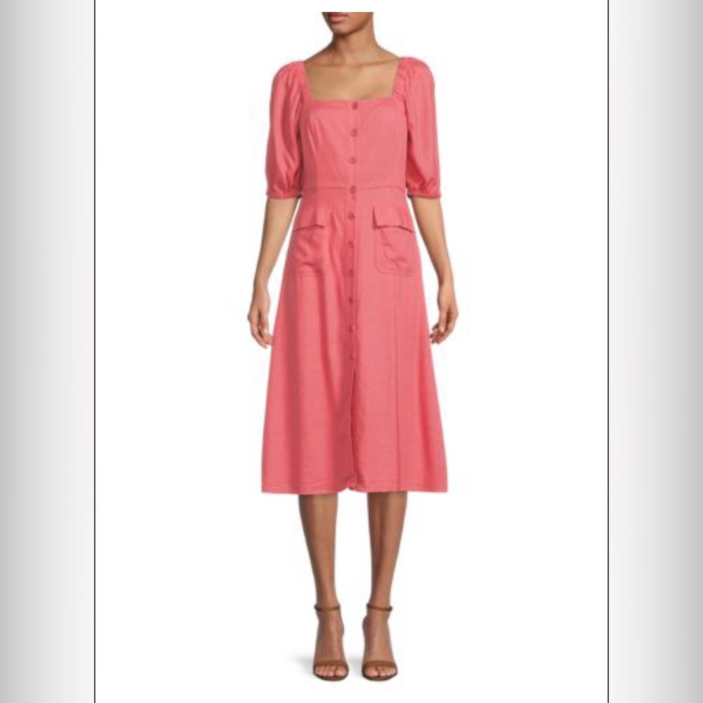 BCBGMAXAZARIA Buttoned Dress